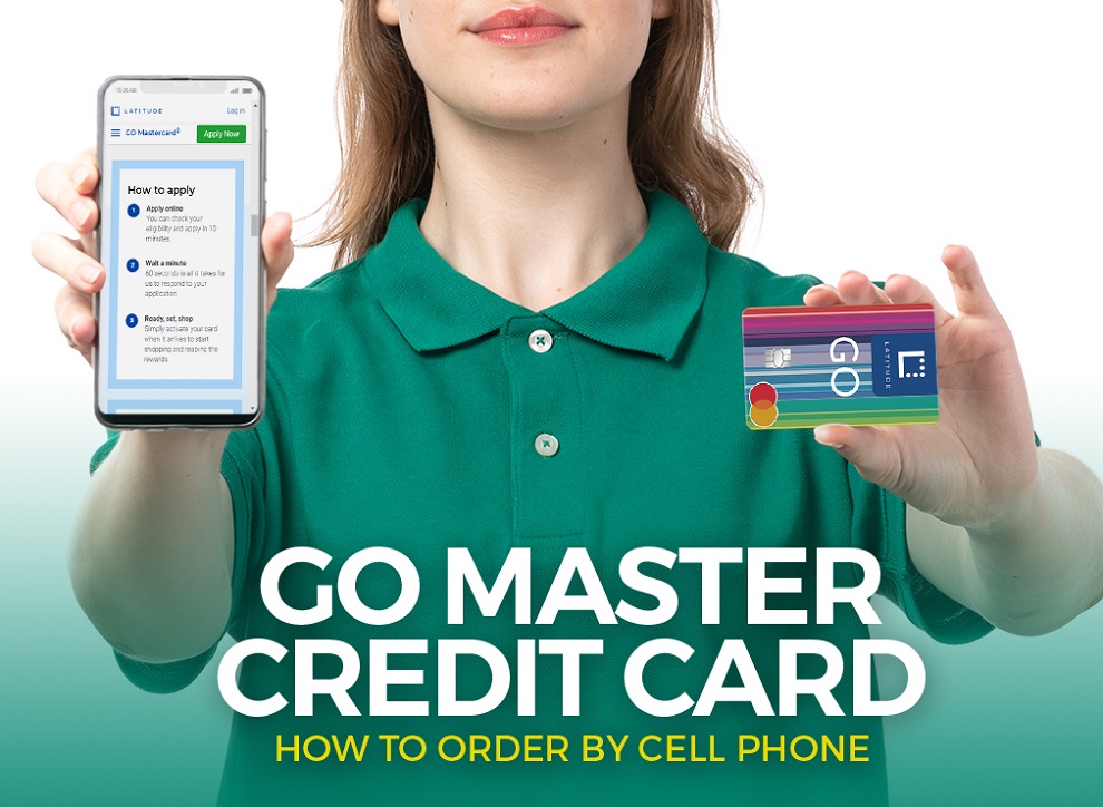 GO Mastercard Credit Card - How to Order by Cell Phone